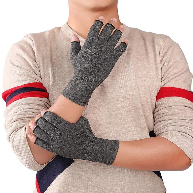 1 Pair Anti-Arthritis Compression Gloves Help Increase Circulation Reducing Pain Fingerless Gloves Arthritis Women Man