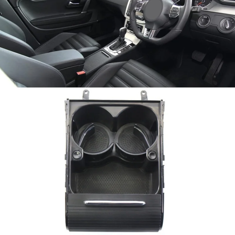 3CD858329A 자동차 센터 콘솔 음료 컵 홀더 (폭스바겐 파사트 B6 B7 2006-2015, 폭스바겐 2009-2015, 파사트 CC 스타일링 액세서리)