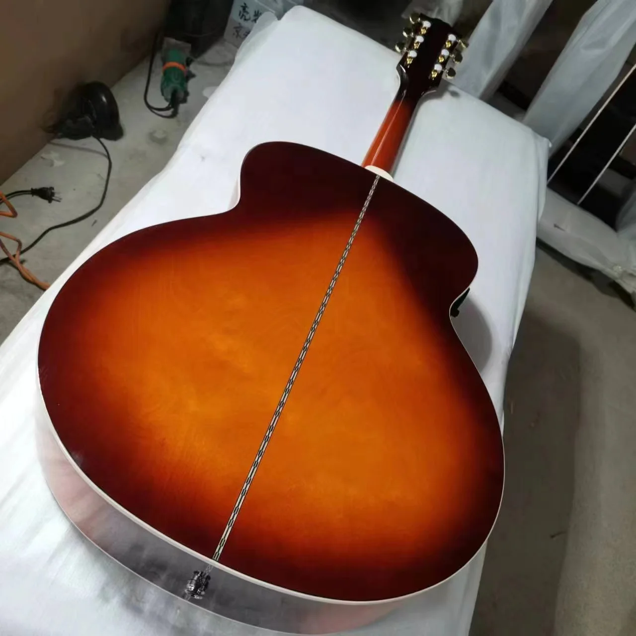Chitarra Acustica 42'' Professional Ebano: Tavola Abete Massiccio, Intarsi Abalone