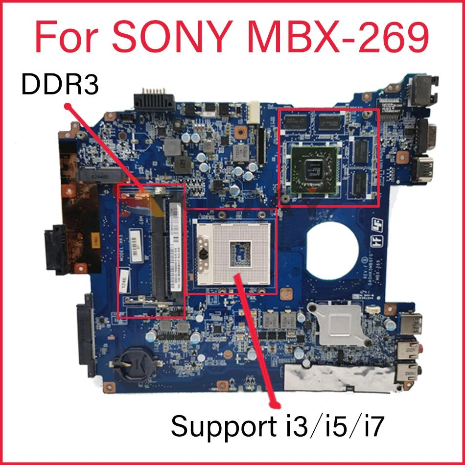 best desktop motherboard DA0HK5MB6F0 Mainboard FOR SONY HK5 SVE151D11L SVE151 MBX-269 Laptop motherboard With HM76 Support i3/i5/i7 DDR3 with Heatsink good pc motherboard