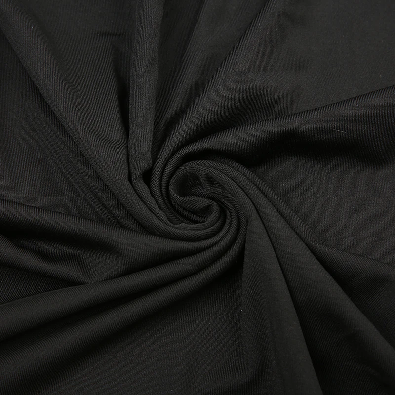 Basic Slim Fit Hooded Crop Top Elastic Long Sleeve Women Black Casual T-shirt Casual Swinging Collar Hoodies Pullover