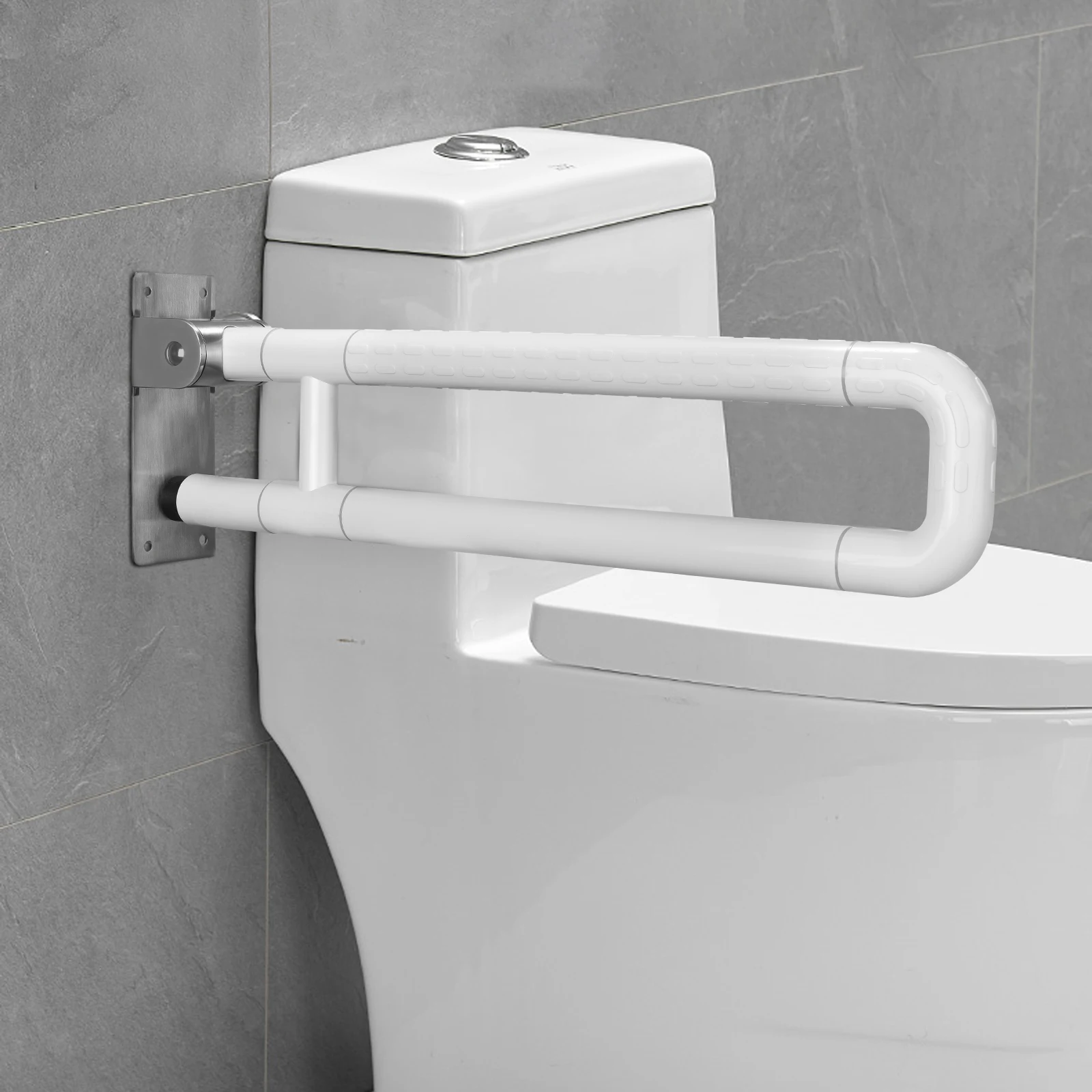 60cmBathroomSafetyGrabBarsStainlessSteelToiletSafetyFrameRail