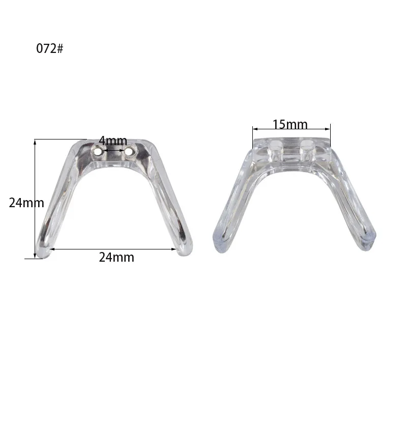 SiM Bridge Conjoined Silicone Nose Pads With Metal Core Eyeglasses Eyewear Nose Pads 10pcs glasses nose pads