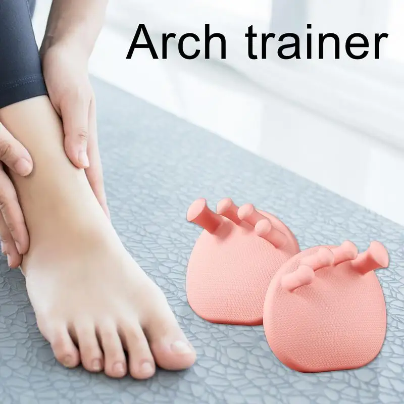 2Pcs Arch Foot Trainer Fitness Leg Toes Plantar Function Exerciser Thumb Valgus Corrector Soft Supportive Arch trainer ﻿