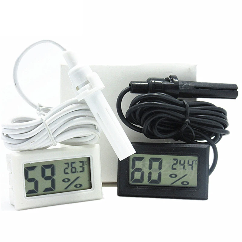 Beekeeping Beehive Mini Convenient Digital LCD Hygrometer Thermometer with Sensor Monitoring Display Humidity Detector Beekeeping Tools Beekeeping Accessories