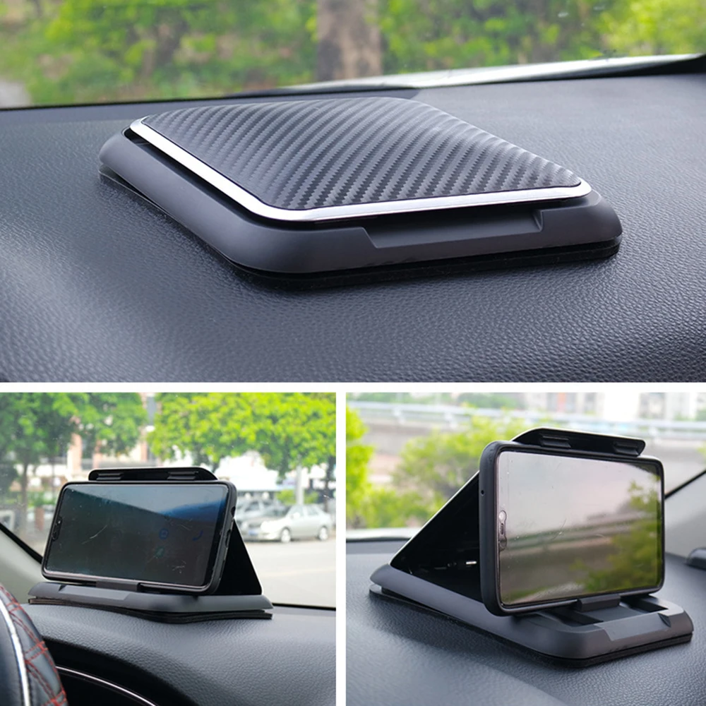 

Car Phone Holder Mount Universal Dashboard Phone Holder for Car Anti-Slip Silicone Suction Pad Adjustable Smartphone Support
