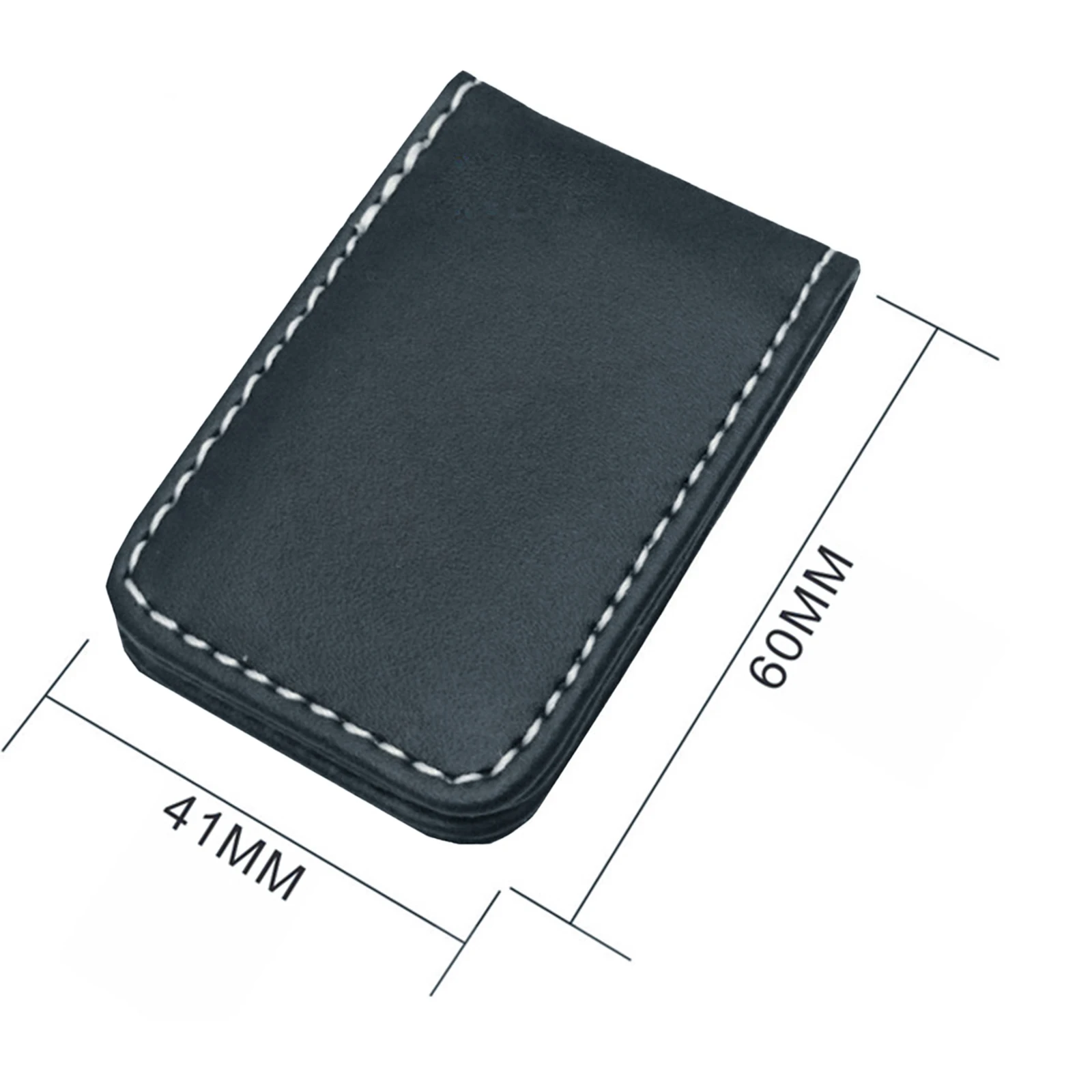 PU Leather Magnetic Money Clip Pocket Wallet Minimalist Wallet Slim Wallet Credit Business Cards Holder 5