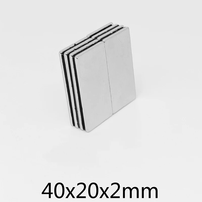 

40x20x2mm Block Strong Magnets 100Pcs Suitable for Fixing Motorcycle And Automotive Accessories