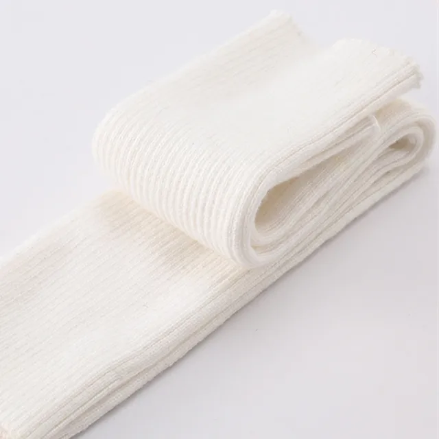 Sparsil Women's Winter&Autumn Christmas Cashmere Blend Knitted Long Gloves Solid Color Fashion Warm For Lady Elbow Mittens 17White