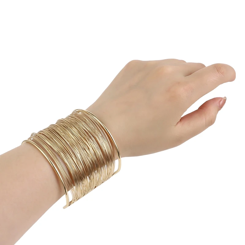 Cuff Bangle Bracelet for Women Open Wide Wire Wrist Cuff Wrap Bracelet bangle bracelet