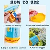 Bubble Gun Kids Toys Rocket 69 Holes Soap Bubbles Machine Gun Shape Automatic Blower With Light Pomperos Outdoor Toy Gifts Party 4