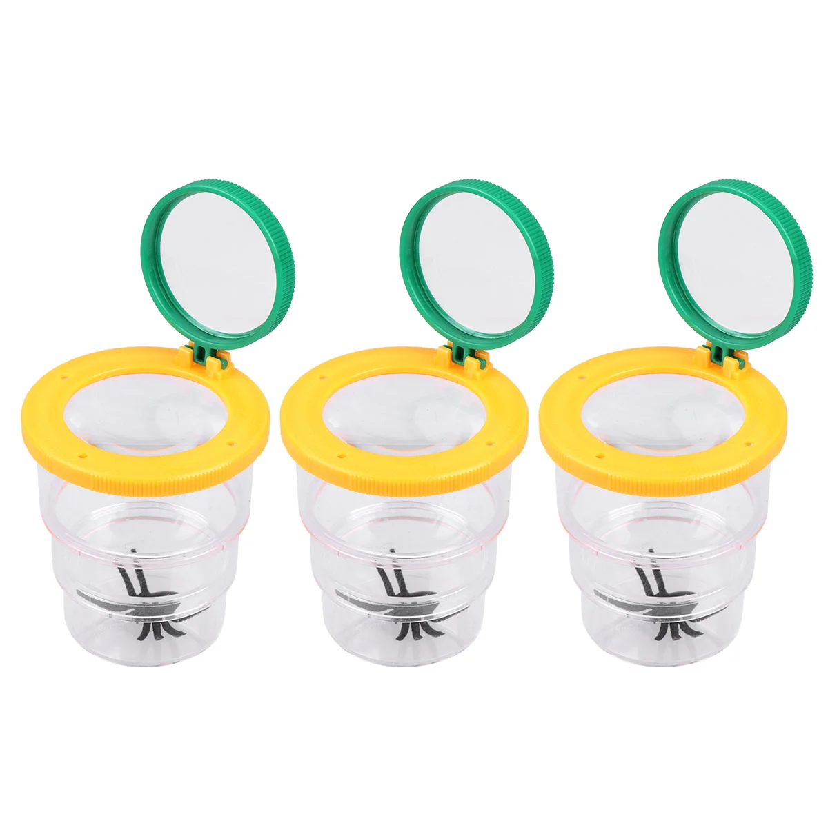 3 PCS Magnifying Glasses Insect Magnifier Bug Viewer Toy Exploration Observer Student Use