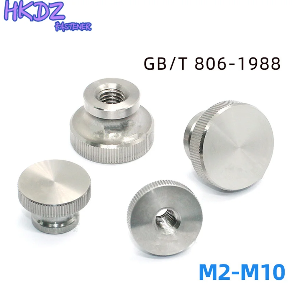 304Stainless Steel Hand Nut GB806 High Head Knurled Thumb Through Hole Blind Hole Nut Advertising Decorative Nail M3M4M5M6M8M10 rivets and fasteners rivets and screws