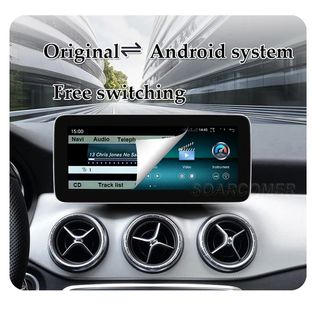 Pantalla CarPlay Android Auto 10.25 Mercedes NTG4 Clase C W204