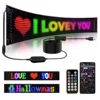 LED Matrix Pixel Panel, Scrolling Bright Advertising LED Signs, Flexible USB 5V LED Car Sign Bluetooth App Control 1