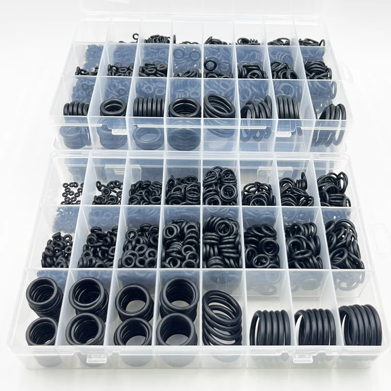 O Ring Seal Set 1400-100Pcs Nitrile Rubber High Pressure O-Rings NBR Sealing Elastic Band