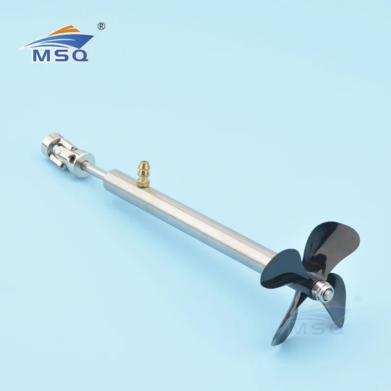 4mmBoatShaftD50mm4BladesPropellerShaftSleeveWithGreaseCardan