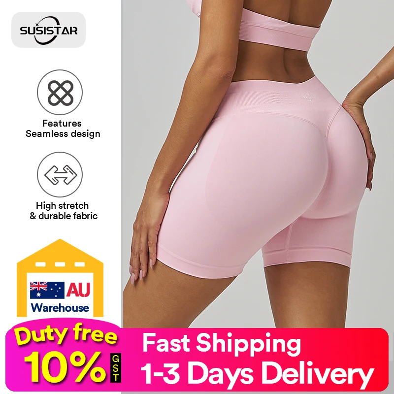 Sports Shorts Running Shorts Yoga Shorts Workout Shorts Seamless Shorts SUSISTAR Women Workout Impact Shorts 3.6"/4.5"/6" Scrunch Butt Lifting Gym Seamless Booty Biker