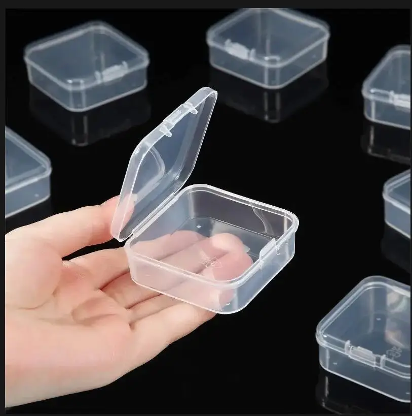 14Pcs Beaded Storage Box Nail Art Jewelry Earring Storage Box Transparent Plastic Large Capacity Seed Beads Bottle DIY