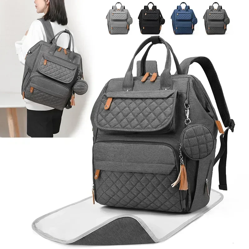 Multi Functional Portable Mom Storage Backpack Milk Bottle Diaper Multi Compartment Maternal Christmas Large Capacity Mommy Bag