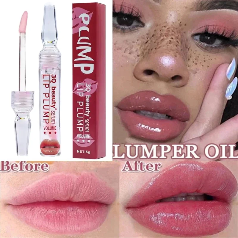 Instant Volumising Lip Plumper Oil Extreme Enhancer Lip Gloss Serum Increase Elasticity Moisturize Nourish Sexy Lip Care