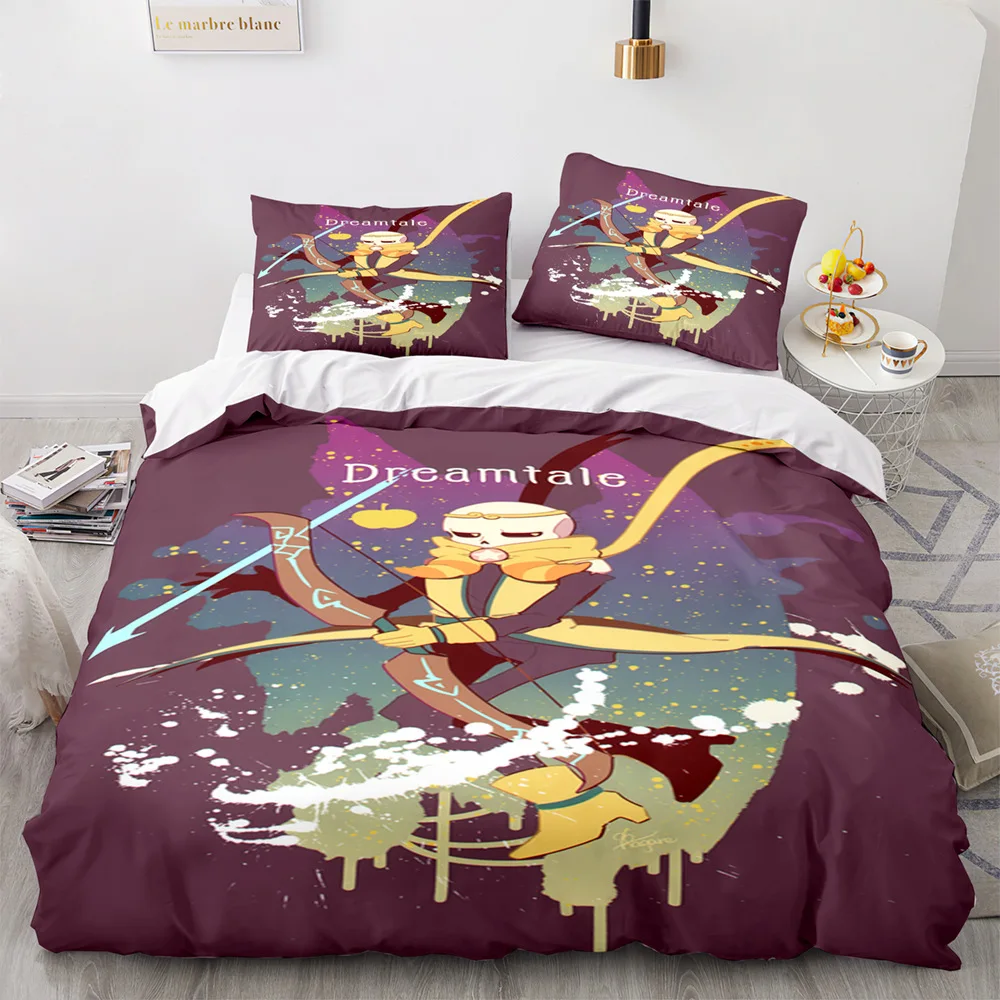 Undertale Bedding Set Single Twin Full Queen King Size Frisk Sans Anime Bed Set Aldult Kid Bedroom Duvetcover Sets 3D Print 013 3