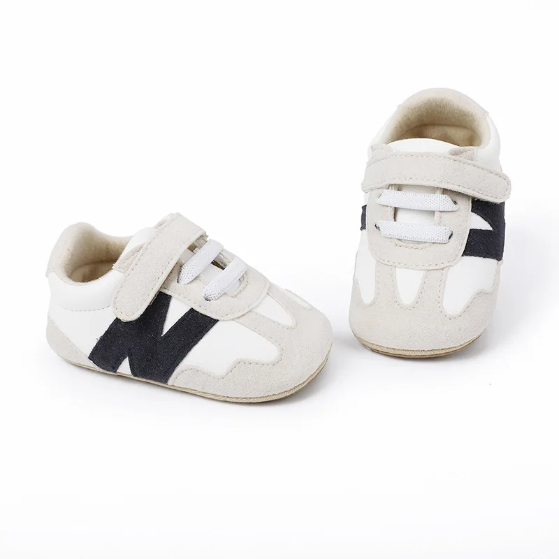 Newborn Baby Classic Sneakers Letters Splicing Baby Casual Shoe Anti-slip Hundred Walking Boys Girls Shoes 0-18 Months sneakers shoes