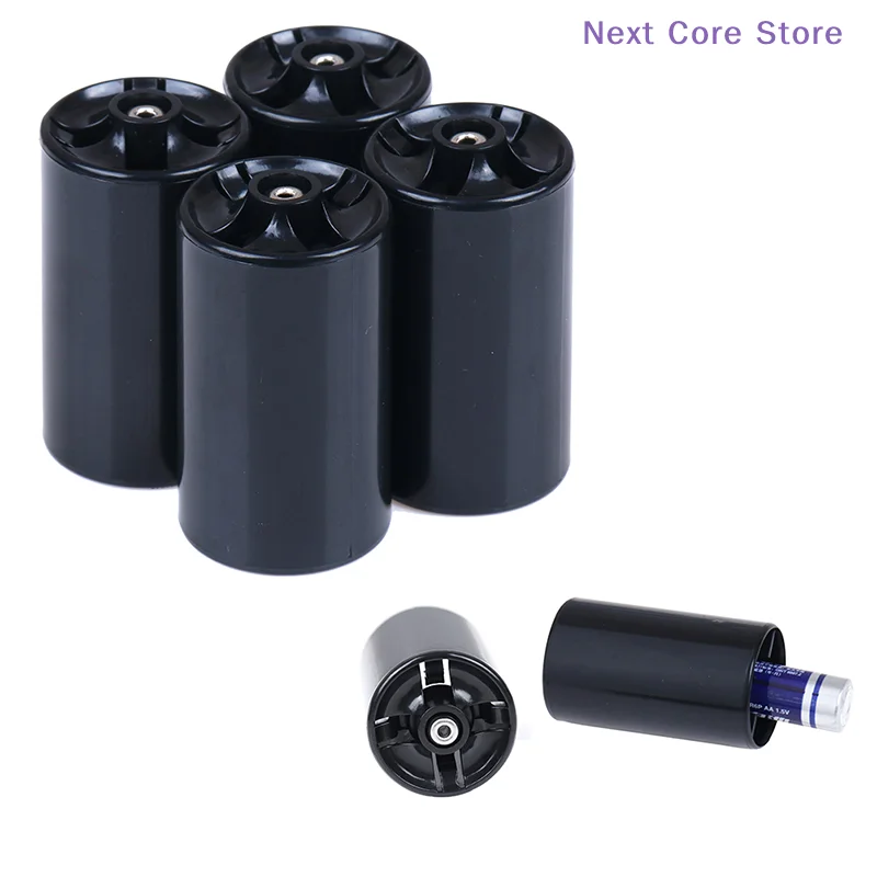 4개 AA에서 D형 셀 배터리 변환기 어댑터 홀더 배터리 케이스 스위처