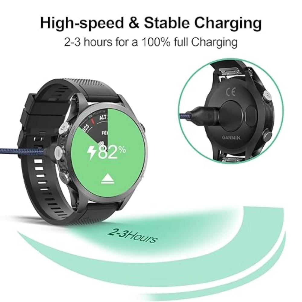 Universal USB Charger for Garmin Venu Series Smart Watches