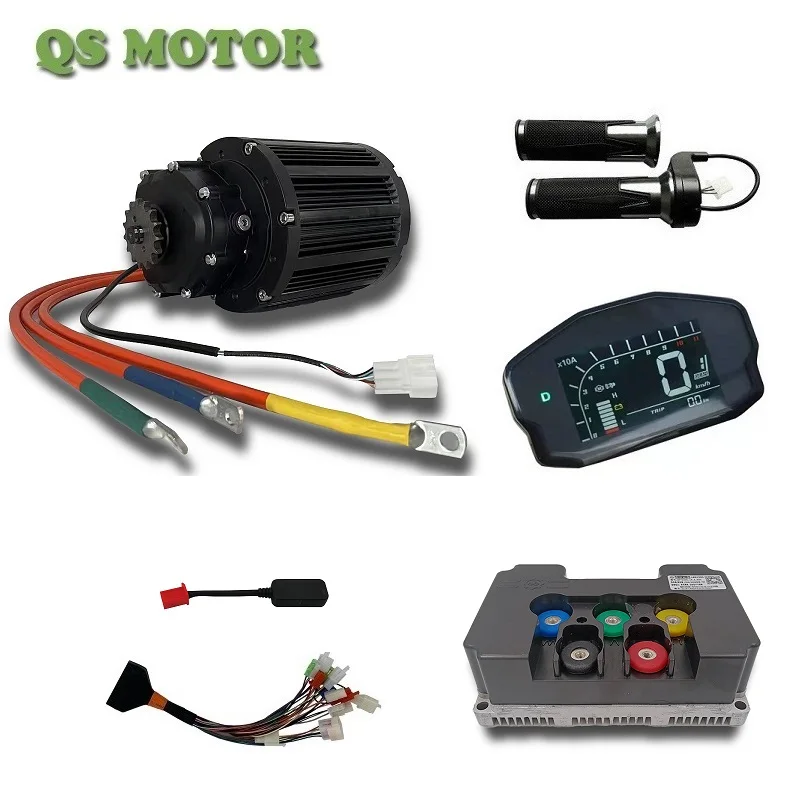 QS138 4000W 90H V3 With Internal Gear Mid Drive Motor with Fardriver
