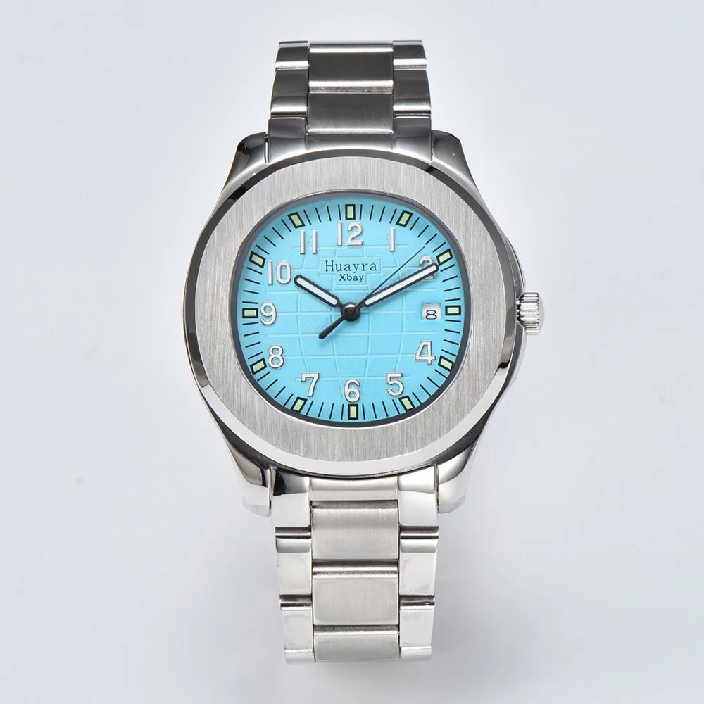 2023 New Sky Blue Top Luxury Automatic Mechanical Men's Watch Waterproof Sports Date Table Butterfly Buckle Automatic ST16