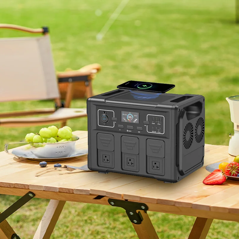 1500 Watt Camping Portable Power Supply wh Home Power Station Solar Generator For Household Outdoor