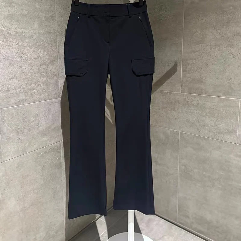 

Одежда для гольфа Женские расклешенные брюки 2024 Летние новые модные универсльные бесплатные железные дышащие тонкие брюки