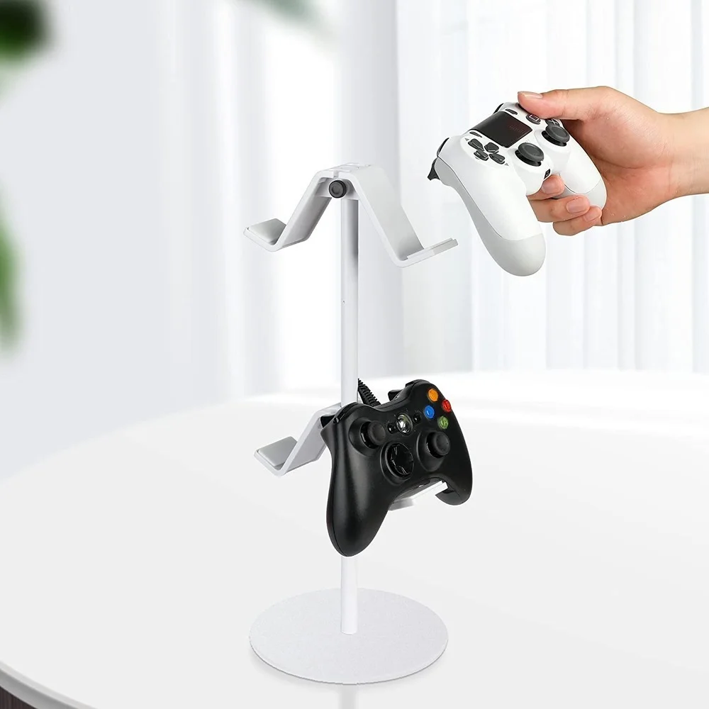 Armazenamento Rack para Sala de Jogos Acessórios Controlador Joystick Stand Suporte para Fone de Ouvido Ps5 Ps4 Xbox One Tier Controller Branco - Image 4