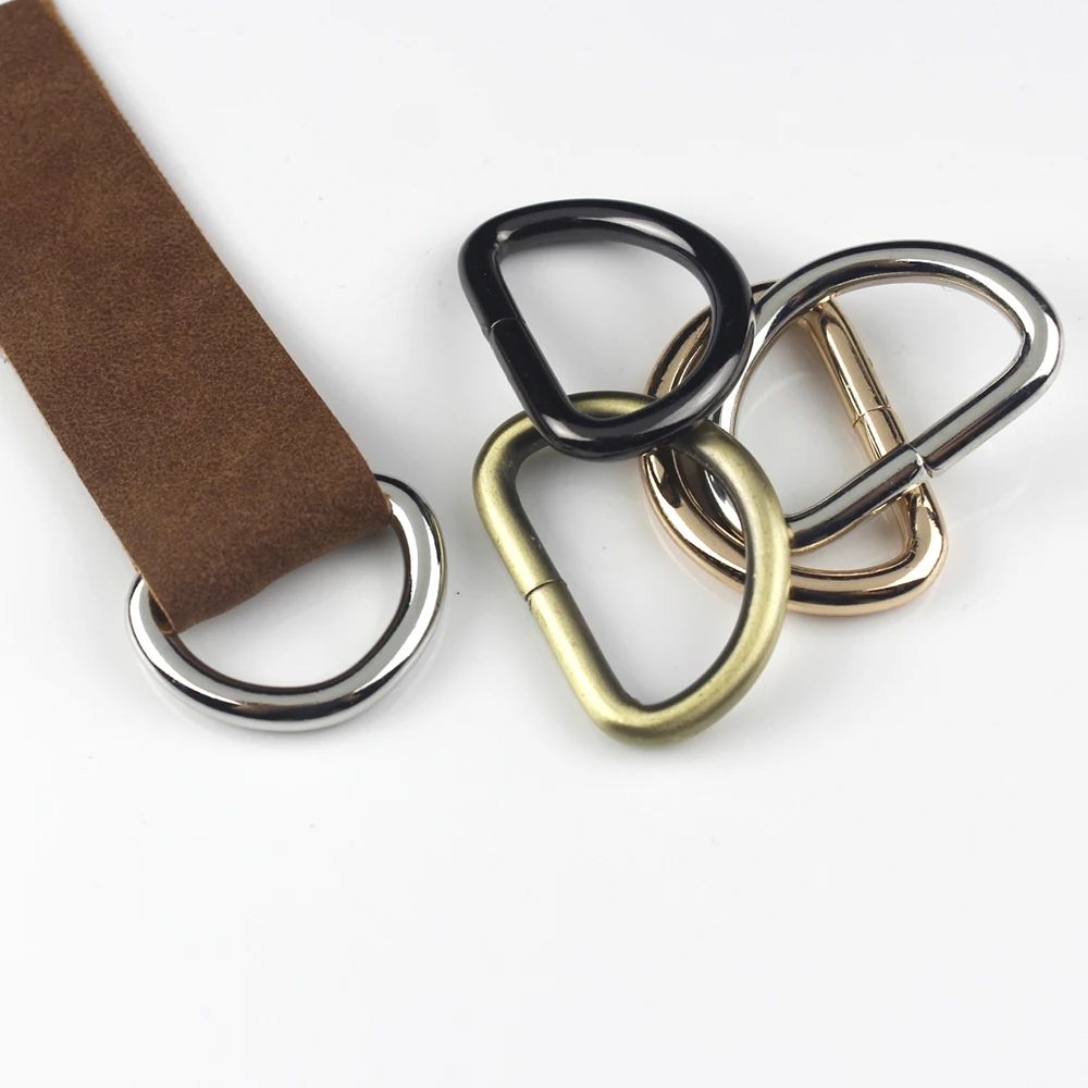 Buy 4-10 Pack 1.5 Metal D Rings for Purse Strap Hardware,38mm Inner  Connection Non Welded D Buckles for Webbing Belts Lanyard Leather Craft  Online in India 