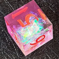 DND Transparent Sharp Edge Number Polyhedral Resin Dice D+D Dice Set For Dungeon and Dragon Pathfinder Role Playing Game(RPG)MTG 2
