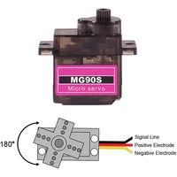 MG90S Servo 9g 5/10/20/50 Pcs All Metal Gear 9g SG90 Upgraded Version For Helicopter Plane Boat Car MG90 9G Trex 450 RC Robot - Image 6
