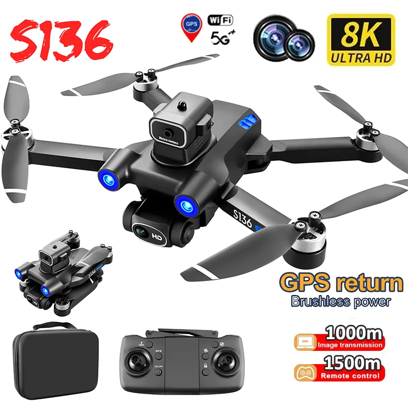 S136 GPS Drone 8K HD Dual Camera Professional Aerial Photography