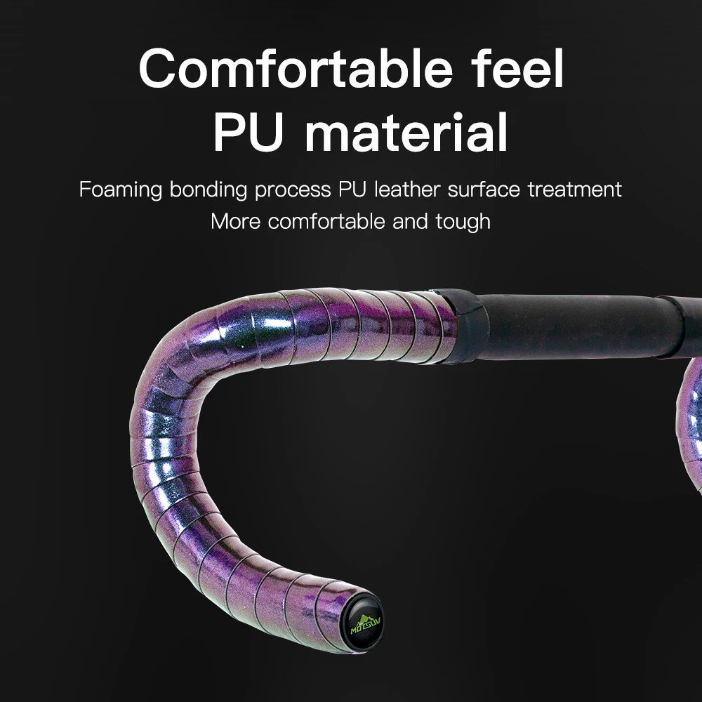 Road Bike Handlebar Wrap Reflective Elastic EVA Foam Lightweight Composite Three Mirror Chameleon Handle Strap MOTSUV