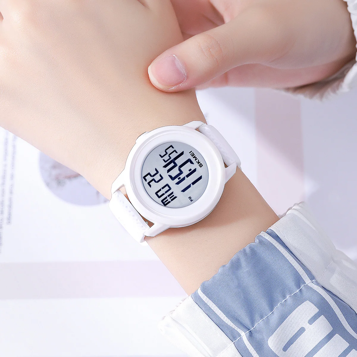 SKMEI 2218 Cool Digital Countdown Sport Watches For Men Women Student 5Bar Waterproof Stopwatch Wristwatch Clock reloj hombre 4
