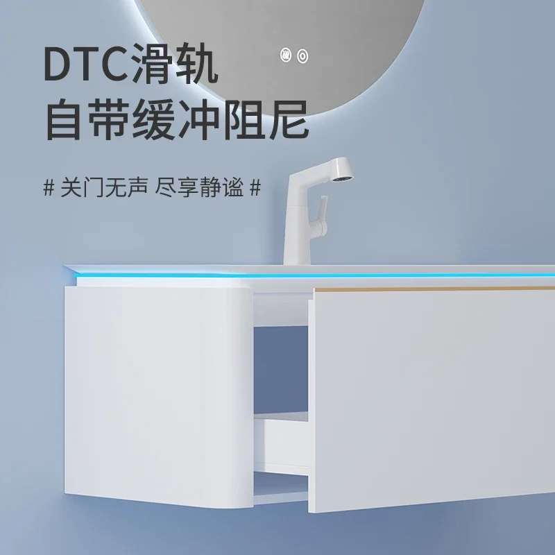 Bathroom Cabinet Ceramic Whole Washbin Modern Minimalist Bathroom Table Hand Washing Washbasin Cabinet
