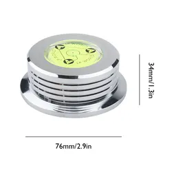 Premium Vinyl Record Player Turntable Stabilizer with Aluminum Alloy Weight Clamp (Silver 50Hz)