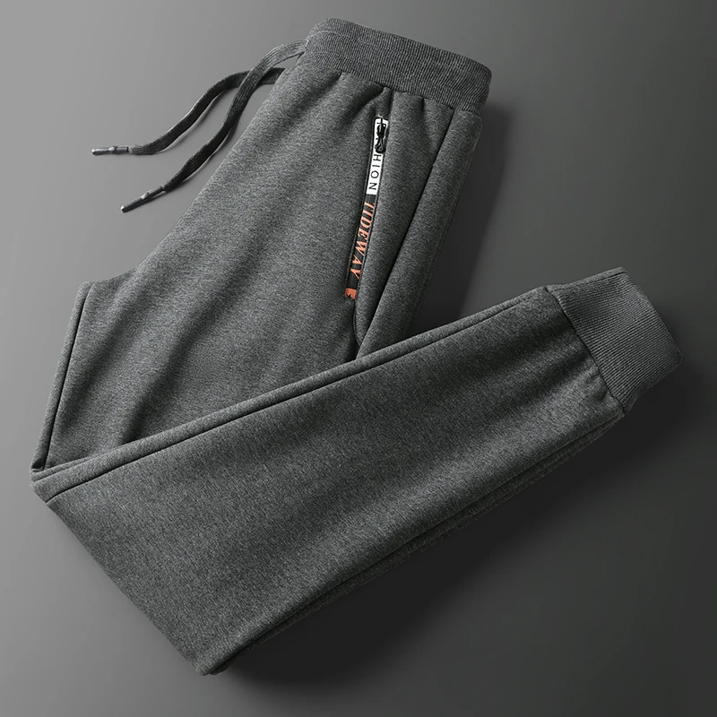 Winter Thick Warm Wool Sweatpants Men's Jogging Cotton Pants Sports Casual Pants Plus Size 6XL 7XL 8XL