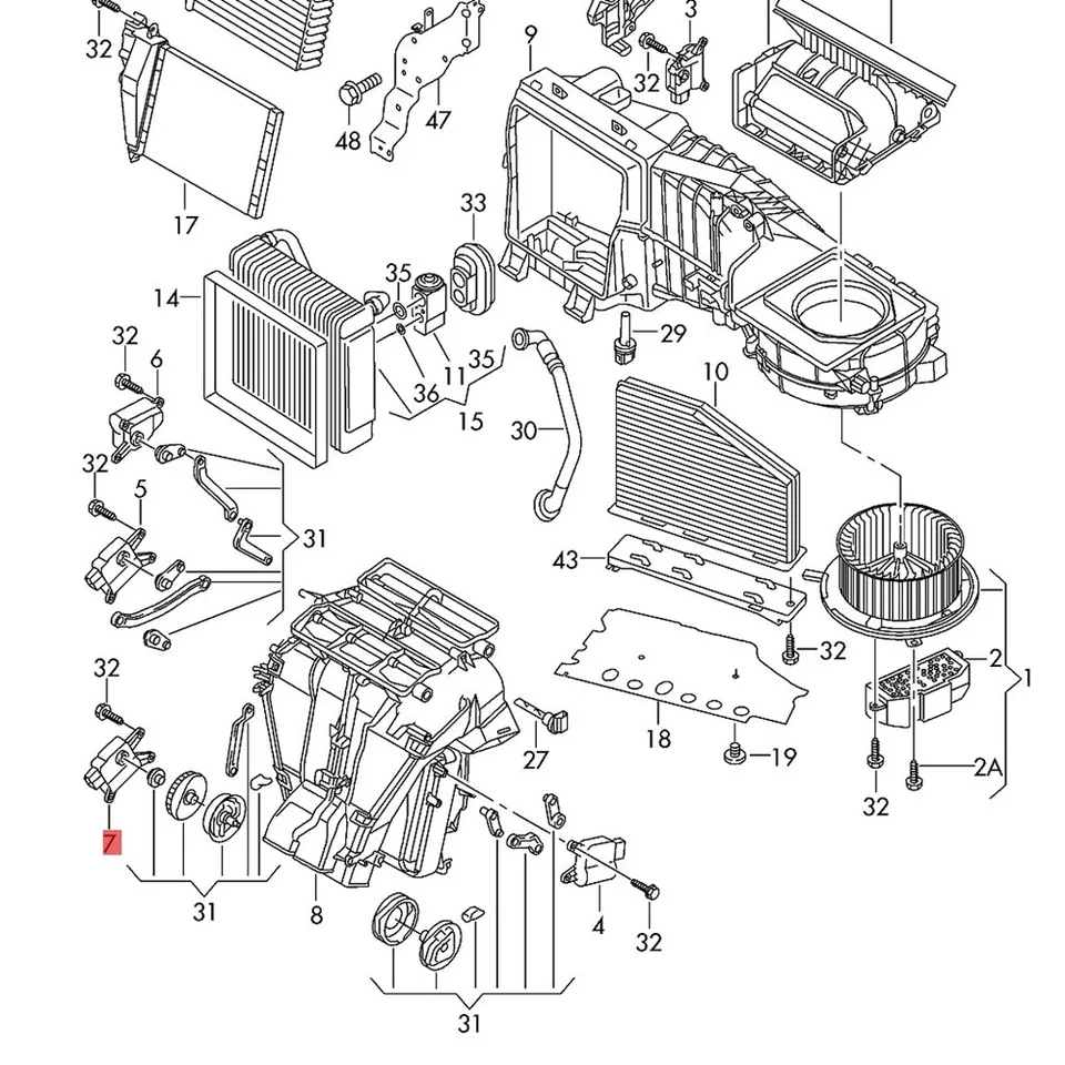thumbnail image 2 of 1K0907511C Air Flap Servo Motor – Recirculation Air Flap Motor Compatible With VW/Audi A3, Q3, Golf, Rabbit, CC (2004-2015) 2 of 14