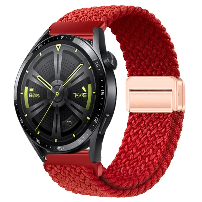 Nylon Braided Watch Strap - Durable Fabric Bracelet Wristband