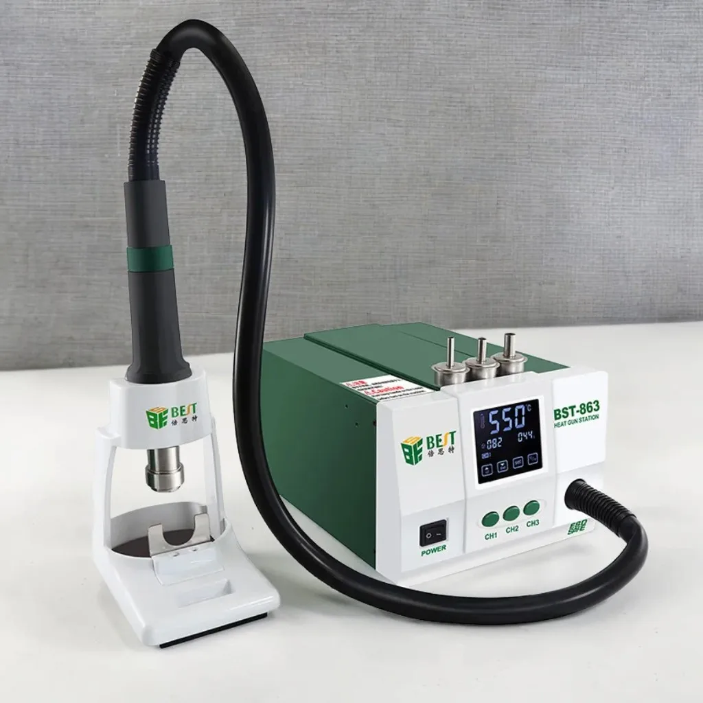 1200W Digital Touch Screen Display Hot Air Heat Gun SMD Rework Desoldering Station