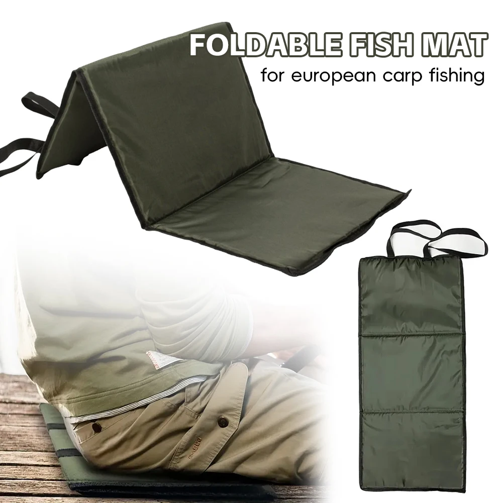 80*35CM Multi-Functional 3-Fold Unhooking Mat Fishing Accessories Protection Pad Waterproof Fishing Sponge Seat Cushion