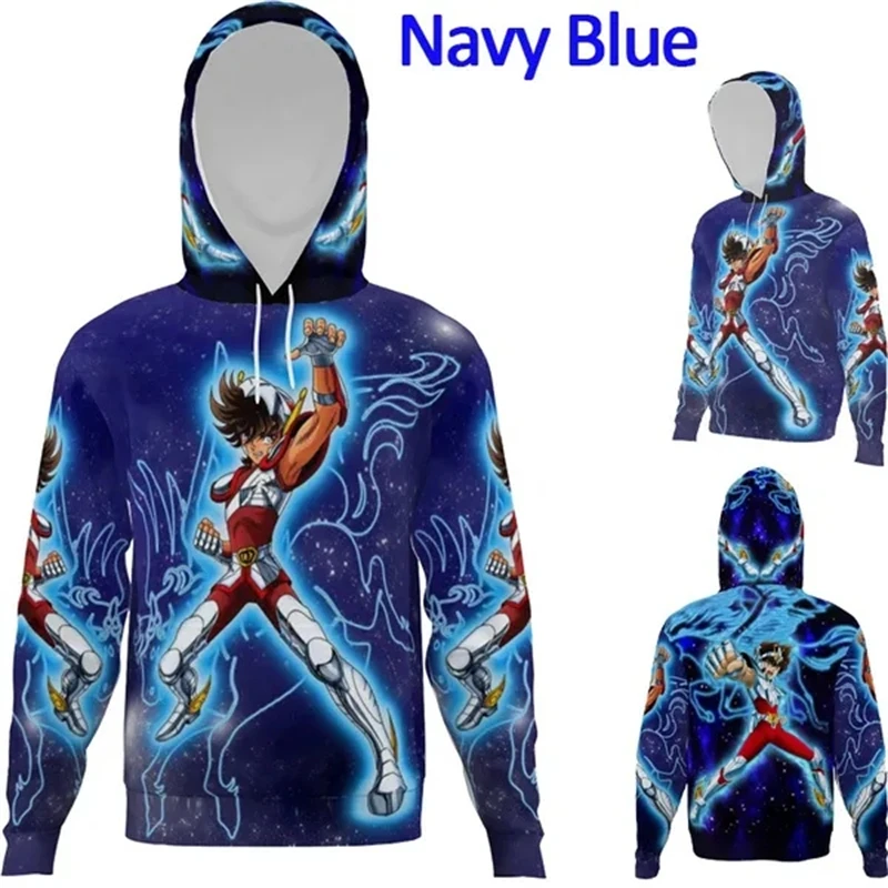 

Новые толстовки с 3D принтом Saint Seiya, мужские, женские, Детские Модные свитшоты, пуловер для мальчиков и девочек, уличная одежда с длинным рукавом, топы