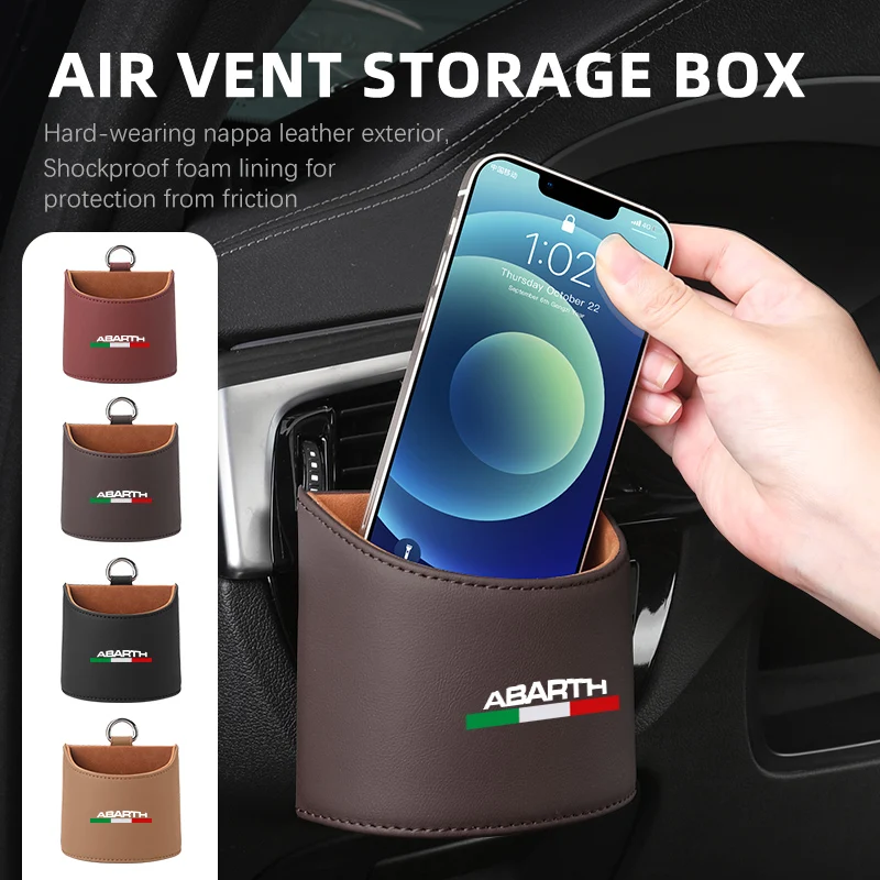 Scatola Di Immagazzinaggio Della Presa D'Aria Dell'Automobile Accessori Del Supporto D'Attaccatura Del Cruscotto Per Abarth 595 Abarth 500 Abarth 124 