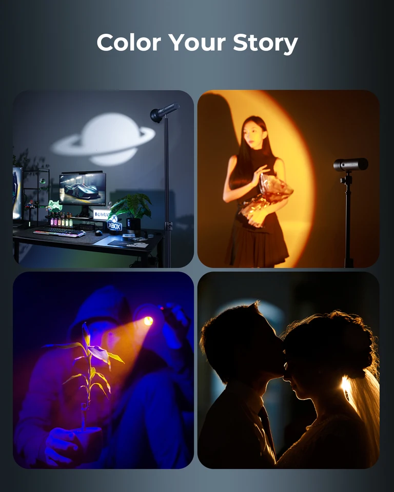 SmallRig ポータブルフォーカス可能 RF 10C LED ビデオライト 4 色ミニ